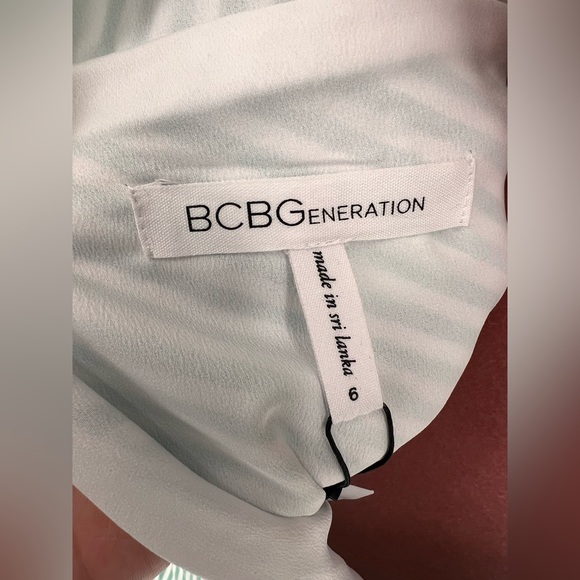 NWT BCBGeneration Tie Shoulder Mini Dress - Picture 11 of 14